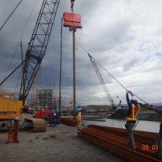 Sheet Pile Driving Using Hydraulic Vibratory Hammer